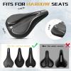 image:imageBUCKLOS Gel Bike Seat Cover Bicycle Seat Cushion Comfort for Men Women Waterproof Extra Soft Bicycle Saddle Cover Fit for Stationary Mountain amp Road BikesPUGel 3SILVER