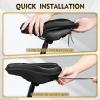image:imageBUCKLOS Gel Bike Seat Cover Bicycle Seat Cushion Comfort for Men Women Waterproof Extra Soft Bicycle Saddle Cover Fit for Stationary Mountain amp Road BikesLycra FoamSILVER