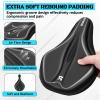 image:imageBUCKLOS Gel Bike Seat Cover Bicycle Seat Cushion Comfort for Men Women Waterproof Extra Soft Bicycle Saddle Cover Fit for Stationary Mountain amp Road BikesPUGelSILVER