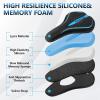 image:imageBUCKLOS Gel Bike Seat Cover Bicycle Seat Cushion Comfort for Men Women Waterproof Extra Soft Bicycle Saddle Cover Fit for Stationary Mountain amp Road BikesLycra GelBLUE