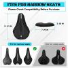 image:imageBUCKLOS Gel Bike Seat Cover Bicycle Seat Cushion Comfort for Men Women Waterproof Extra Soft Bicycle Saddle Cover Fit for Stationary Mountain amp Road BikesPUGelBLACK