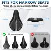 image:imageBUCKLOS Gel Bike Seat Cover Bicycle Seat Cushion Comfort for Men Women Waterproof Extra Soft Bicycle Saddle Cover Fit for Stationary Mountain amp Road BikesLycra GelSILVER