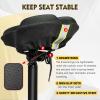 image:imageBUCKLOS Gel Bike Seat Cover Bicycle Seat Cushion Comfort for Men Women Waterproof Extra Soft Bicycle Saddle Cover Fit for Stationary Mountain amp Road BikesLycra FoamSILVER