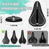 image:imageBUCKLOS Gel Bike Seat Cover Bicycle Seat Cushion Comfort for Men Women Waterproof Extra Soft Bicycle Saddle Cover Fit for Stationary Mountain amp Road BikesLycra Gel 2SILVER