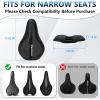 image:imageBUCKLOS Gel Bike Seat Cover Bicycle Seat Cushion Comfort for Men Women Waterproof Extra Soft Bicycle Saddle Cover Fit for Stationary Mountain amp Road BikesLycra GelBLACK