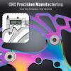 image:imageBUCKLOS IIIPRO 140mm 160mm 180mm 203mm Floating Bike Disc Brake Rotor with 6 Bolts Mountain Bike MTB Stainless Steel Bicycle Disc Brakes Rotors for Road BikeEbikeBMXBlackMulticolour
