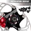 image:imageBUCKLOS IIIPRO 140mm 160mm 180mm 203mm Floating Bike Disc Brake Rotor with 6 Bolts Mountain Bike MTB Stainless Steel Bicycle Disc Brakes Rotors for Road BikeEbikeBMXBlackBlack