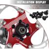 image:imageBUCKLOS IIIPRO 140mm 160mm 180mm 203mm Floating Bike Disc Brake Rotor with 6 Bolts Mountain Bike MTB Stainless Steel Bicycle Disc Brakes Rotors for Road BikeEbikeBMXBlackBlack