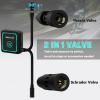 image:imageBUCKLOS Mini Bike Pump Electric Portable Max 150PSI with Digital Pressure Gauge Tiny Bicycle Tire Pump Auto Stop Rechargeable Air Pumps Presta and Schrader Valve for Road Mountain Bike EBikeblackgreen