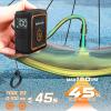 image:imageBUCKLOS Mini Bike Pump Electric Portable Max 150PSI with Digital Pressure Gauge Tiny Bicycle Tire Pump Auto Stop Rechargeable Air Pumps Presta and Schrader Valve for Road Mountain Bike EBikeblackorange