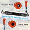 image:imageBUCKLOS Mini Bike Tire Pump with Gauge Portable Bicycle Hand Air Pump 160Psi Presta Schrader Valve Air Pressure Gauge for Mountain Bike Road Bikes Balls Handheld Accessories Tool