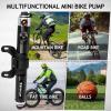 image:imageBUCKLOS Mini Bike Tire Pump with Gauge Portable Bicycle Hand Air Pump 160Psi Presta Schrader Valve Air Pressure Gauge for Mountain Bike Road Bikes Balls Handheld Accessories Tool