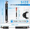 image:imageBUCKLOS Mini Bike Tire Pump with Gauge Portable Bicycle Hand Air Pump 160Psi Presta Schrader Valve Air Pressure Gauge for Mountain Bike Road Bikes Balls Handheld Accessories Tool