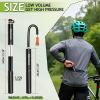 image:imageBUCKLOS Mini Bike Tire Pump with Gauge Portable Bicycle Hand Air Pump 160Psi Presta Schrader Valve Spring Air Pressure Gauge for Mountain Bike Road Bikes Balls Handheld Accessories ToolNone of Air Pressure Gauge