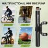image:imageBUCKLOS Mini Bike Tire Pump with Gauge Portable Bicycle Hand Air Pump 160Psi Presta Schrader Valve Spring Air Pressure Gauge for Mountain Bike Road Bikes Balls Handheld Accessories ToolNone of Air Pressure Gauge