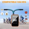 image:imageBUCKLOS Mini Electric Bike Pump Portable with Pressure Gauge Max 150PSI Bicycle Air Tire Ebike Pump Auto Stop TypeC Rechargeable with Presta and Schrader Valve for Road Bicycle Mountain Bike