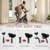 image:imageBUCKLOS New Noseless Bike Seat for Comfort MenampWomen Extra Wide Bicycle Seat Cushion Oversized Comfortabele Foam Padded Bike Saddle for Peloton Exercise Bike Ebike Cruiser Bikes114L94WBlack