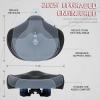 image:imageBUCKLOS New Noseless Bike Seat for Comfort MenampWomen Extra Wide Bicycle Seat Cushion Oversized Comfortabele Foam Padded Bike Saddle for Peloton Exercise Bike Ebike Cruiser Bikes114L94WBlack