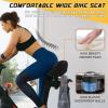 image:imageBUCKLOS New Noseless Bike Seat for Comfort MenampWomen Extra Wide Bicycle Seat Cushion Oversized Comfortabele Foam Padded Bike Saddle for Peloton Exercise Bike Ebike Cruiser Bikes1338L94WRed