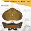 image:imageBUCKLOS New Noseless Bike Seat for Comfort MenampWomen Extra Wide Bicycle Seat Cushion Oversized Comfortabele Foam Padded Bike Saddle for Peloton Exercise Bike Ebike Cruiser Bikes1338L94WRed