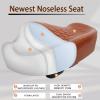 image:imageBUCKLOS New Noseless Bike Seat for Comfort MenampWomen Extra Wide Bicycle Seat Cushion Oversized Comfortabele Foam Padded Bike Saddle for Peloton Exercise Bike Ebike Cruiser Bikes13L94WBrown