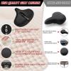 image:imageBUCKLOS Wide Bike Seat for Men Women Ebike Seats Comfort Extra Large Comfortable Bicycle Seats Saddle for EbikeCrusierExercisePeloton BikeW127Oversized comfy ridesBlack