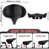 image:imageBUCKLOS Wide Bike Seat for Men Women Ebike Seats Comfort Extra Large Comfortable Bicycle Seats Saddle for EbikeCrusierExercisePeloton BikeW14Oversized comfy ridesBlack