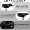 image:imageBUCKLOS Wide Bike Seat for Men Women Ebike Seats Comfort Extra Large Comfortable Bicycle Seats Saddle for EbikeCrusierExercisePeloton BikeW14Oversized comfy ridesBlack