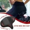 image:imageBUCKLOS Wide Bike Seat for Men Women Ebike Seats Comfort Extra Large Comfortable Bicycle Seats Saddle for EbikeCrusierExercisePeloton BikeW14Oversized comfy ridesRed