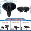 image:imageBUCKLOS Wide Bike Seat for Men Women Ebike Seats Comfort Extra Large Comfortable Bicycle Seats Saddle for EbikeCrusierExercisePeloton BikeW98relaxed comfy ridesBule