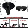 image:imageBUCKLOS Wide Bike Seat for Men Women Ebike Seats Comfort Extra Large Comfortable Bicycle Seats Saddle for EbikeCrusierExercisePeloton BikeW98relaxed comfy ridesBlack