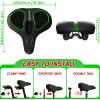 image:imageBUCKLOS Wide Bike Seat for Men Women Ebike Seats Comfort Extra Large Comfortable Bicycle Seats Saddle for EbikeCrusierExercisePeloton BikeW98relaxed comfy ridesGreen