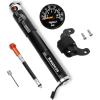 image:imageBUCKLOS Mini Bike Tire Pump with Gauge Portable Bicycle Hand Air Pump 160Psi Presta Schrader Valve Air Pressure Gauge for Mountain Bike Road Bikes Balls Handheld Accessories Tool