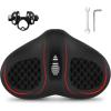 image:imageBUCKLOS New Noseless Bike Seat for Comfort MenampWomen Extra Wide Bicycle Seat Cushion Oversized Comfortabele Foam Padded Bike Saddle for Peloton Exercise Bike Ebike Cruiser Bikes1338L94WRed