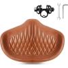 image:imageBUCKLOS New Noseless Bike Seat for Comfort MenampWomen Extra Wide Bicycle Seat Cushion Oversized Comfortabele Foam Padded Bike Saddle for Peloton Exercise Bike Ebike Cruiser Bikes13L94WBrown