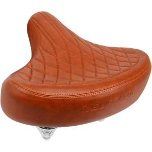 image:imageBUCKLOS Bike Seat for Comfort Men Women Wide Bicycle Seats Large Bike Saddle for Ebike Beach Cruiser Peloton Stationary Bikebrown