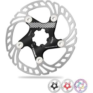 image:imageBUCKLOS IIIPRO 140mm 160mm 180mm 203mm Floating Bike Disc Brake Rotor with 6 Bolts Mountain Bike MTB Stainless Steel Bicycle Disc Brakes Rotors for Road BikeEbikeBMXBlackBlack