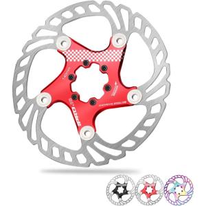 image:imageBUCKLOS IIIPRO 140mm 160mm 180mm 203mm Floating Bike Disc Brake Rotor with 6 Bolts Mountain Bike MTB Stainless Steel Bicycle Disc Brakes Rotors for Road BikeEbikeBMXBlackRed