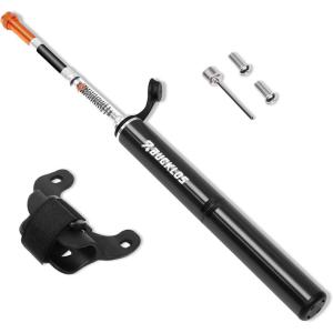 image:imageBUCKLOS Mini Bike Tire Pump with Gauge Portable Bicycle Hand Air Pump 160Psi Presta Schrader Valve Spring Air Pressure Gauge for Mountain Bike Road Bikes Balls Handheld Accessories ToolWith Spring Pressure Gauge