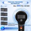 image:imageBUCKLOS Bike Shock Pump Mountain Suspension Air Fork Rear Shock 320Psi Digital Gauge Bicycle Tire Pump Scharder Presta Valve for MTBRoad Bikes Handheld Accessories ToolRound