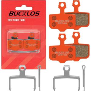 image:imageBUCKLOS Bike Disc Brake PadsBicycle Disk Brake Pads for Sram Avid Elixir E1 E3 E5 E7 E9 ER ER CR Mag Level TL T Sram XX X0 X7 X9 XXWC DB1 DB3 DB5 for Mountain BikeEbikeRoad BikeScooterMultiMetallic2PC