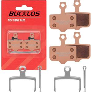 image:imageBUCKLOS Bike Disc Brake PadsBicycle Disk Brake Pads for Sram Avid Elixir E1 E3 E5 E7 E9 ER ER CR Mag Level TL T Sram XX X0 X7 X9 XXWC DB1 DB3 DB5 for Mountain BikeEbikeRoad BikeScooterSinteredMetal2PC