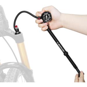 image:imageBUCKLOS Shock Pump Mountain Bike Suspension Pumps Air Fork Rear Shock 300 Psi  400 Psi High Pressure Shock Pumps with Gauge for MTBRoad Bikes No Air Loss Schrader Valve Bicycle Tool300Psi