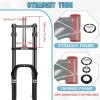 image:imageBUCKLOS 2026 inch 40 Fat Tire Bike Suspension Fork 180mm Travel 135mm Spacing Hub 9mm QR Ebike Oil MTB Fat Fork Double Crown 118 Straight Electric Bicycle Front Fork Snow Beach Mountain Bike20inch