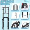 image:imageBUCKLOS 2026 inch 40 Fat Tire Bike Suspension Fork 180mm Travel 135mm Spacing Hub 9mm QR Ebike Oil MTB Fat Fork Double Crown 118 Straight Electric Bicycle Front Fork Snow Beach Mountain Bike26inch