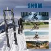 image:imageBUCKLOS 2026 inch 40 Fat Tire Bike Suspension Fork 180mm Travel 135mm Spacing Hub 9mm QR Ebike Oil MTB Fat Fork Double Crown 118 Straight Electric Bicycle Front Fork Snow Beach Mountain Bike20inch