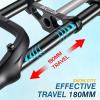 image:imageBUCKLOS 2026 inch 40 Fat Tire Bike Suspension Fork 180mm Travel 135mm Spacing Hub 9mm QR Ebike Oil MTB Fat Fork Double Crown 118 Straight Electric Bicycle Front Fork Snow Beach Mountain Bike26inch