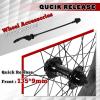 image:imageBUCKLOS 2026 x 40 Inch Fat Tire Bike Wheel Front Mountain Bicycle Rim 135mm Hub 9mm Quick Release Wheelset Aluminum Alloy Disc Brake 36 14G Spoke for MTB Ebike Beach Snow Cruiser26 Inch