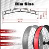 image:imageBUCKLOS 2026 x 40 Inch Fat Tire Bike Wheel Front Mountain Bicycle Rim 135mm Hub 9mm Quick Release Wheelset Aluminum Alloy Disc Brake 36 14G Spoke for MTB Ebike Beach Snow Cruiser20 Inch