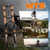 image:imageBUCKLOS 2627529 MTB Air Suspension Fork 180mm Travel Rebound Adjust Manual Lockout Double Crown Mountain Bike 34mm Stanchion 118 Threadless Straight Tube 9100mm QR XC AM Bicycle Front Fork26 inch